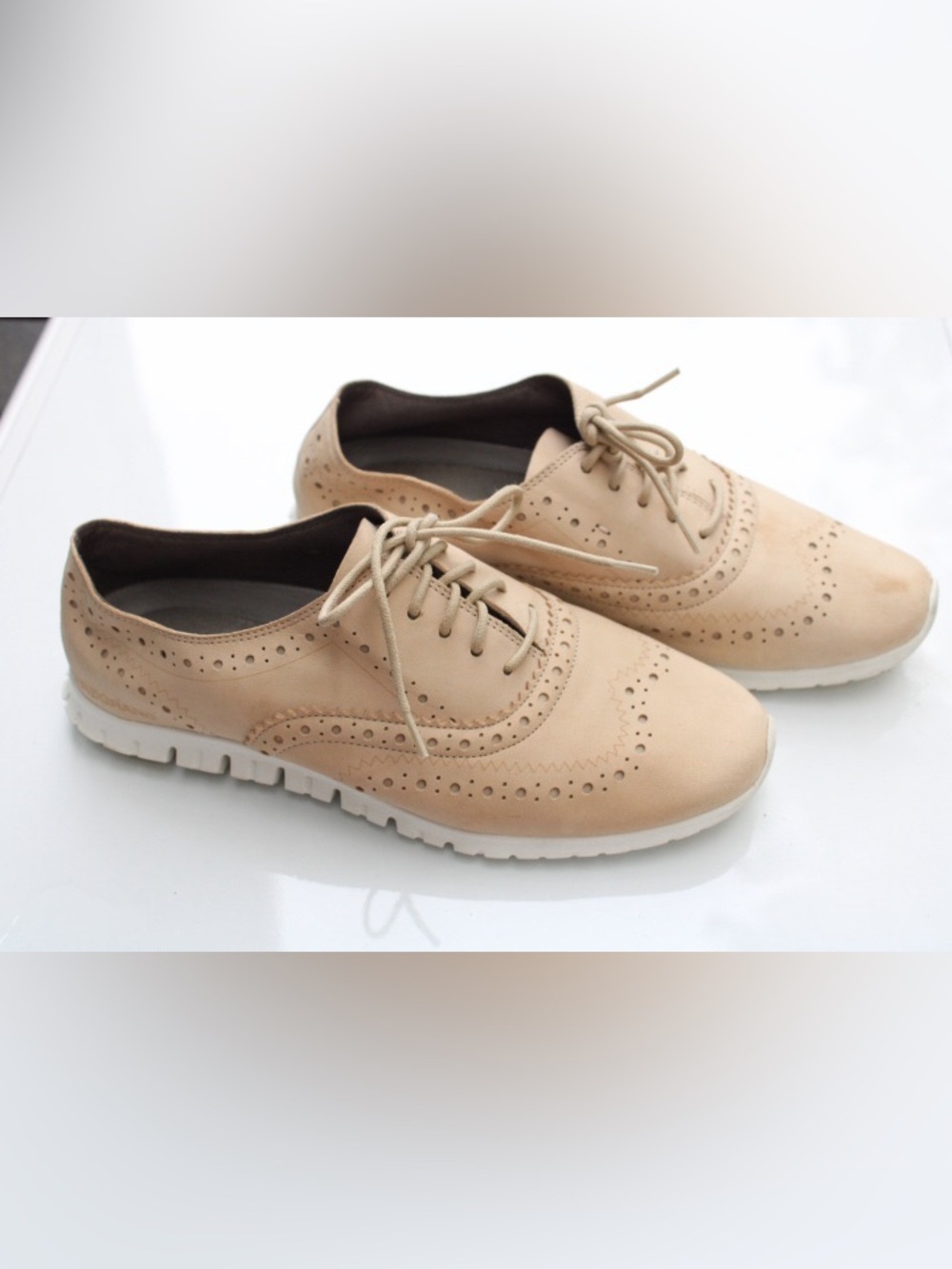 Cole Haan zero grand wing tip oxfords